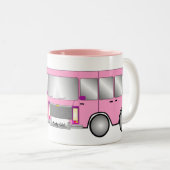 Party-rosa Limousine Zweifarbige Tasse (VorderseiteRechts)