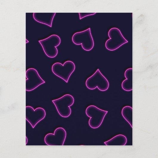 Party Rosa Neon Tropical Birthday Flyer (Hinten)