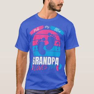 Party Rosa oder blaue Großpa-Liebe für das Baby T-Shirt