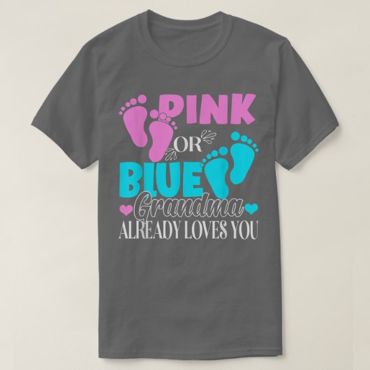 Party: Rosa oder blaue Oma-Lieben T-Shirt (Design vorne)