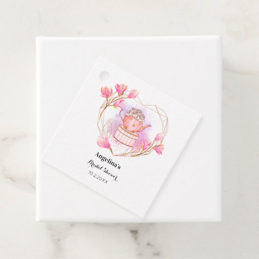 Party Rosa Tee Rose Gold Teapot Geschenkanhänger (Beispiel)