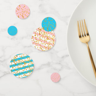 Party Rosa und Blauer Tischkonfetti Konfetti