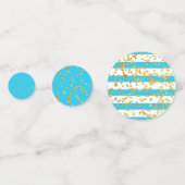 Party Rosa und Blauer Tischkonfetti Konfetti (Rückseiten)