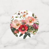 Party Rosa und Rot Konfetti (Klein Vorderseite)