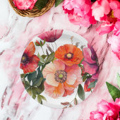 Party Rosa und Rot Pappteller