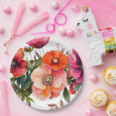 Party Rosa und Rot Pappteller (Party)