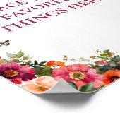 Party Rosa und Rot Poster (Ecke)