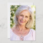 Party Rose Blumengarland Foto Einladung (Rückseite)