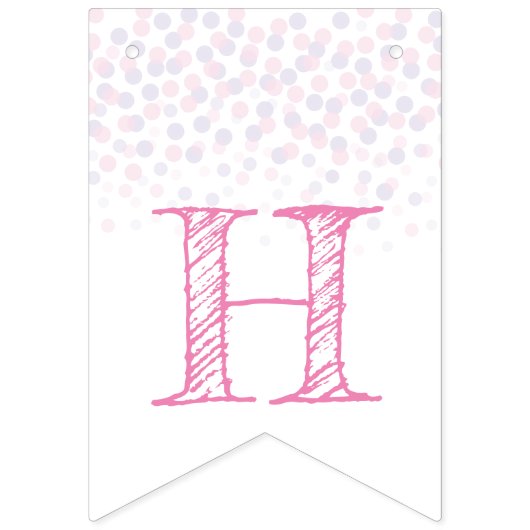 Party-Rosen-Rosachampagner des glücklichen neuen Wimpelkette (Zweite Fahne)