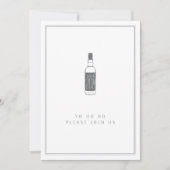 Party Rum Flasche - Yo Ho Ho Cocktail Party Einladung (Vorderseite)