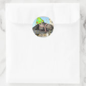Party Runder Aufkleber (Tasche)