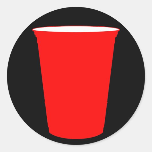 Party Runder Aufkleber (Vorderseite)