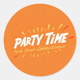Party Runder Aufkleber
