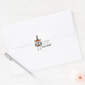 Party Runder Aufkleber (Umschlag)