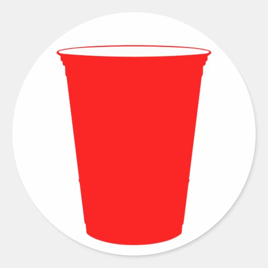 Party Runder Aufkleber (Vorderseite)