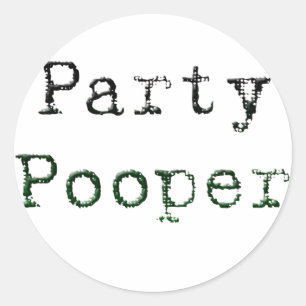 Party Runder Aufkleber