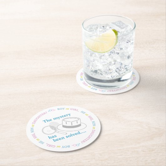 Party Runder Pappuntersetzer (Vor Ort)