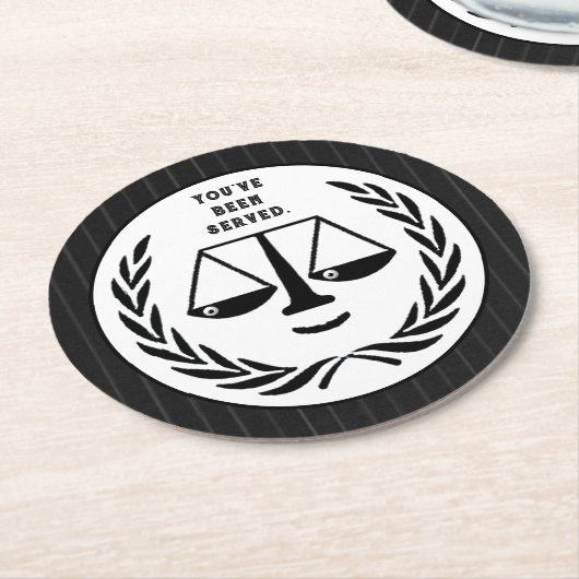 Party Runder Pappuntersetzer (Angewinkelt)