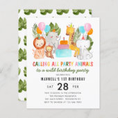 Party Safari Animals Kindergeburtstag (Vorne/Hinten)