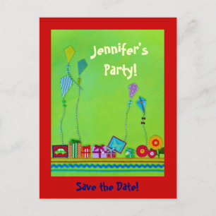 Party Save the Date Ankündigungspostkarte