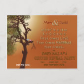 Party Save the Date Geschlecht Ankündigungspostkarte (Vorderseite)