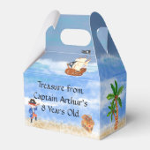 Party-Schatztruhe zum Thema Piratengeburt Geschenkschachtel (Vorderseite)
