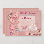 Party Schatzvalentines Tages Einladung (Vorne/Hinten)