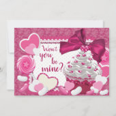 Party Schatzvalentines Tages Einladung (Rückseite)