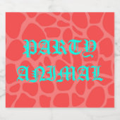 Party Schaumweinetikett (Einzelnes Label)