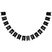 Party Scheidung Endlich Freie Feier Schwarz-weiß Wimpelkette (Alle)