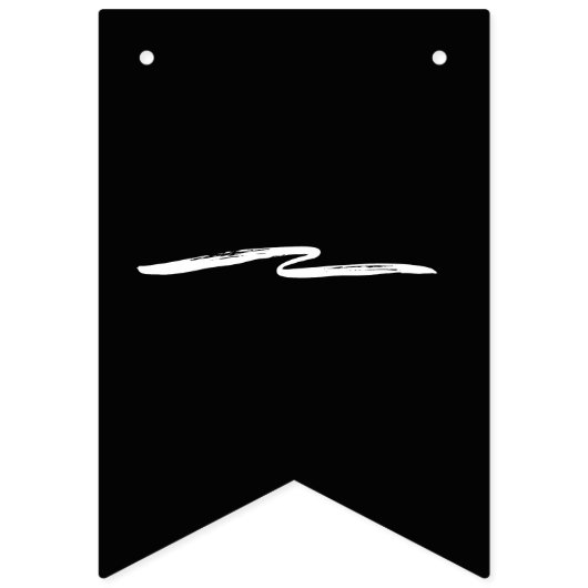 Party Scheidung Endlich Freie Feier Schwarz-weiß Wimpelkette (Erste Fahne)