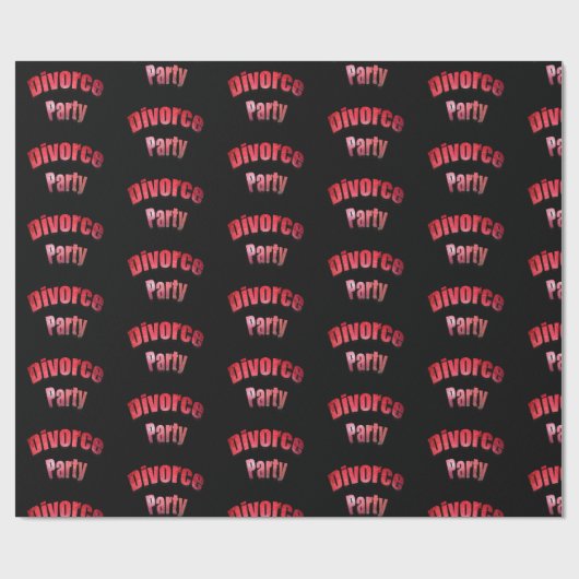 Party - Scheidung Geschenkpapier (Flach)