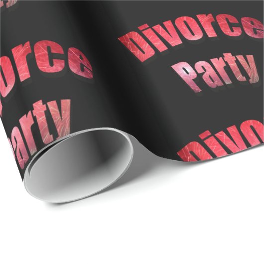 Party - Scheidung Geschenkpapier (Rolleneckpunkt)