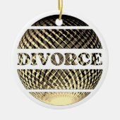 Party-Scheidung Keramik Ornament (Vorne)