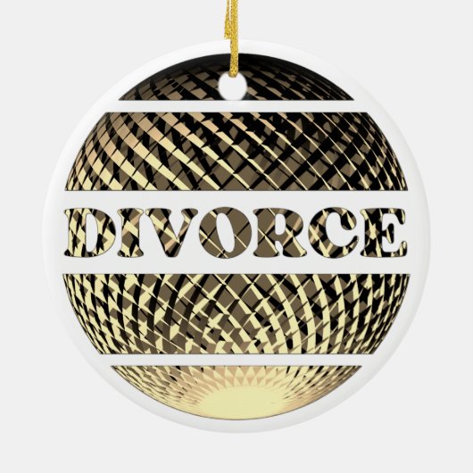 Party-Scheidung Keramik Ornament (Hinten)