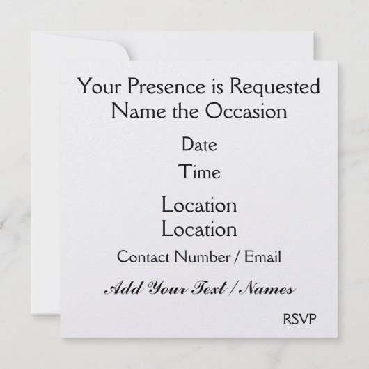 Party Scheidung - SRF Einladung (Rückseite)