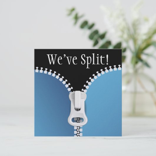 Party Scheidung - SRF Einladung (Stehend Vorderseite)