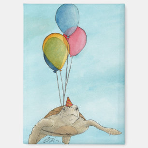 Party: Schildkrötenmagnet 2.5"x3.5" Magnet