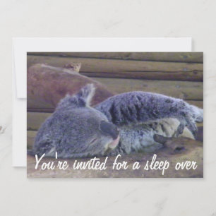 Party/Schlafen über Party_ Einladung