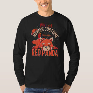 Party-Schlafzimmer Tierroter Panda 1 T-Shirt
