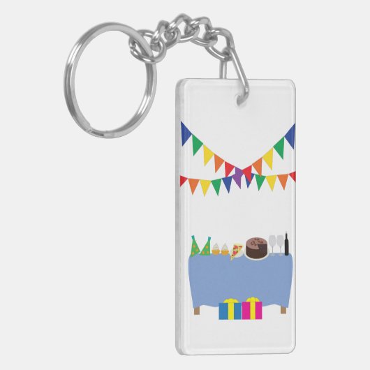 Party Schlüsselanhänger (Vorderseite links)