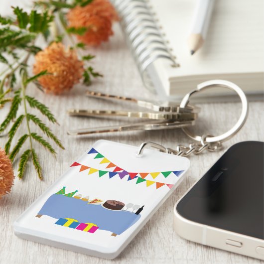 Party Schlüsselanhänger (Vorderseite rechts)
