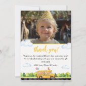 Party School Bus Geburtstag Danke Karte (Vorderseite)