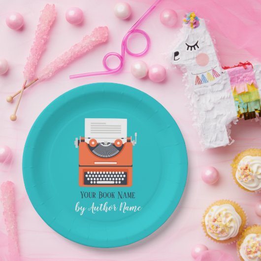 Party-Schreibmaschine buchen Pappteller (Party)