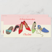 Party-Schuhentwurf - personalisiert Einladung (Vorne/Hinten)