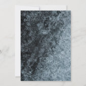 Party Schwarz und Silber Einladung (Rückseite)