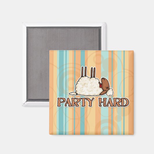 Party schwer magnet (Vorderseite/Rückseite)