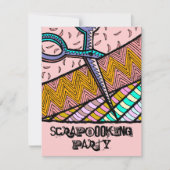 Party Scrapbooking Partys Einladung (Vorderseite)