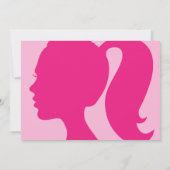 Party Sehr rosa Bachelorette Einladung (Rückseite)