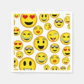 Party-Servietten aus gemischtem Emoji-Muster Serviette (Vorderseite)